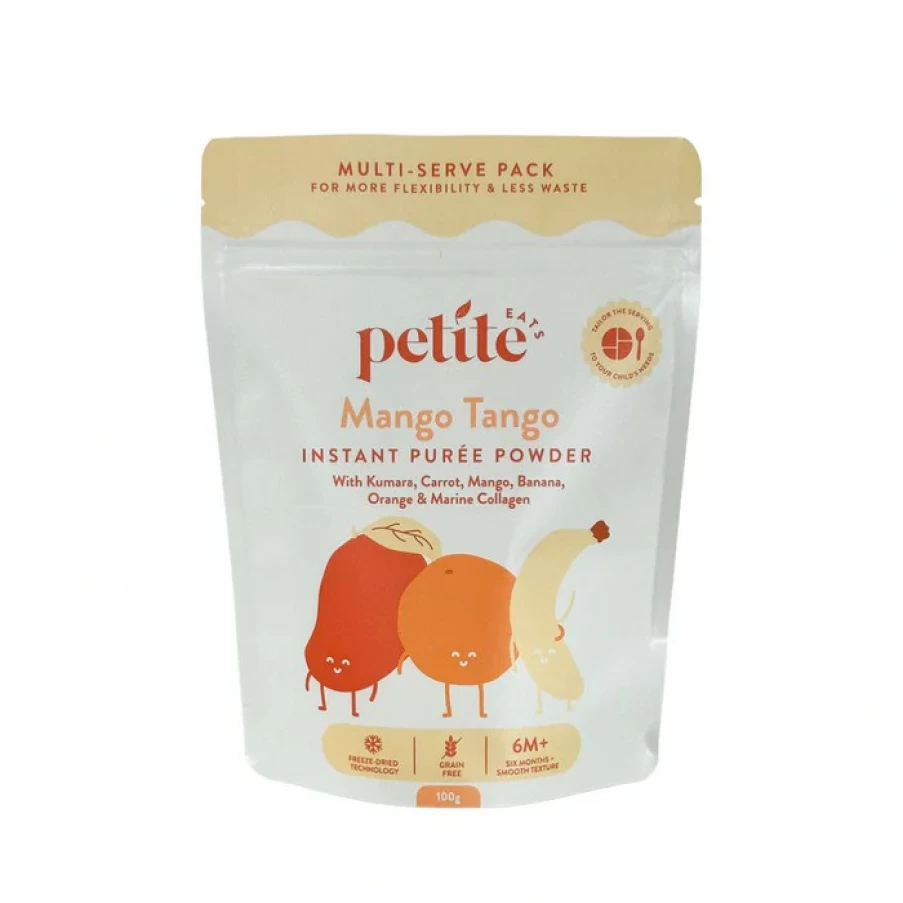 Online Petite Eats Mango Tango Instant Puree Powder 100G 5 Servings