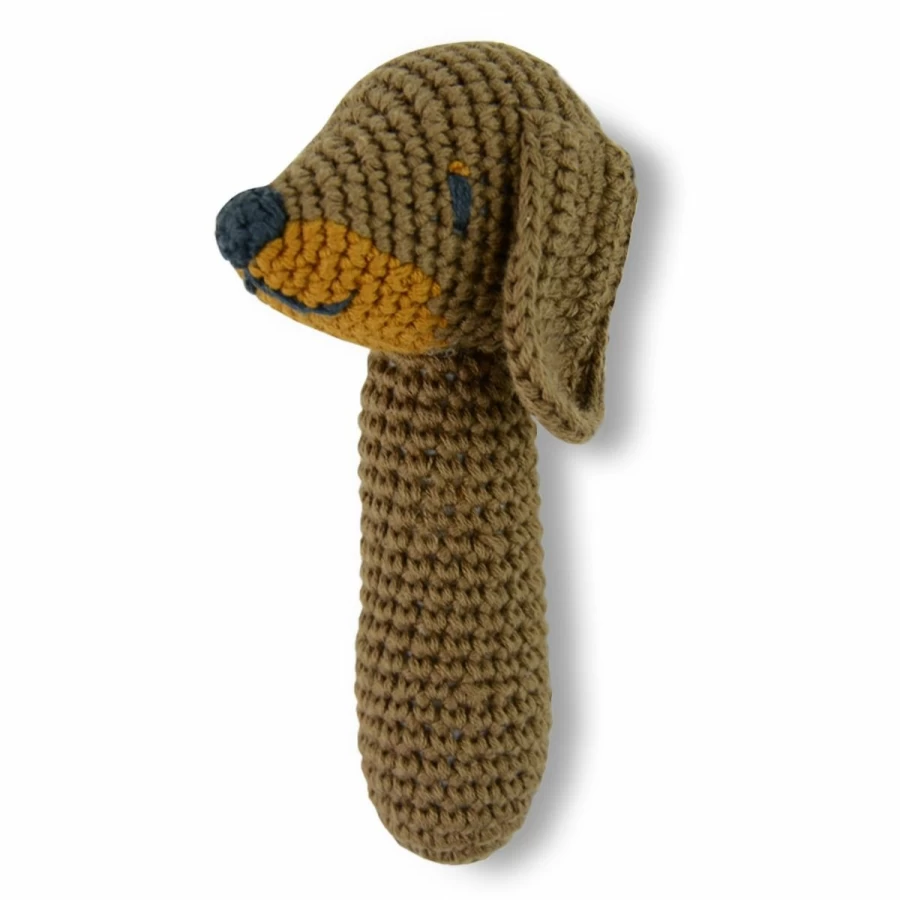 Online Weegoamigo Snags Sausage Dog Crochet Rattle