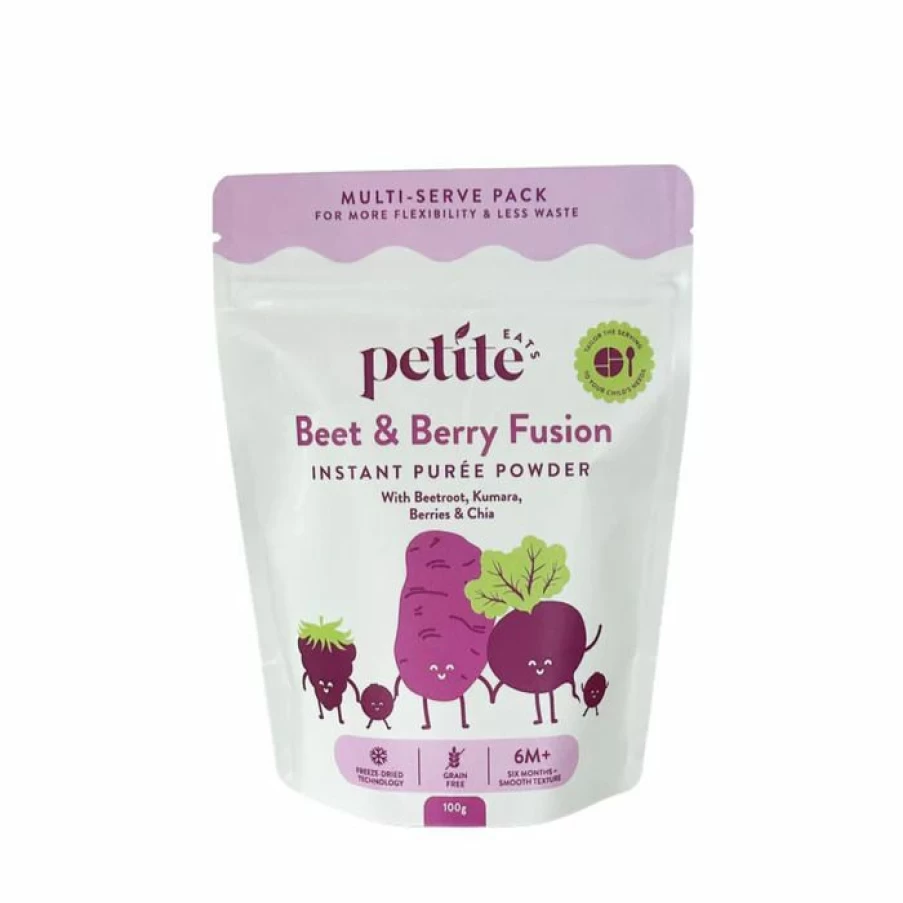 Clearance Petite Eats Beet & Berry Instant Puree Powder 100G 5 Servings