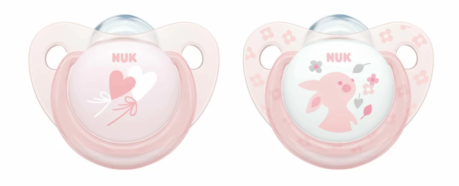 New Nuk Silicone Soothers Size 1, 0-6Mths
