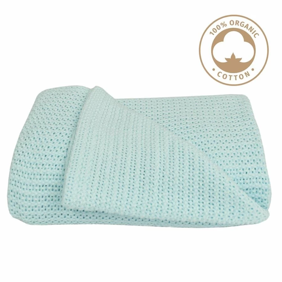 Clearance Living Textiles Organic Cellular Bassinet Blanket