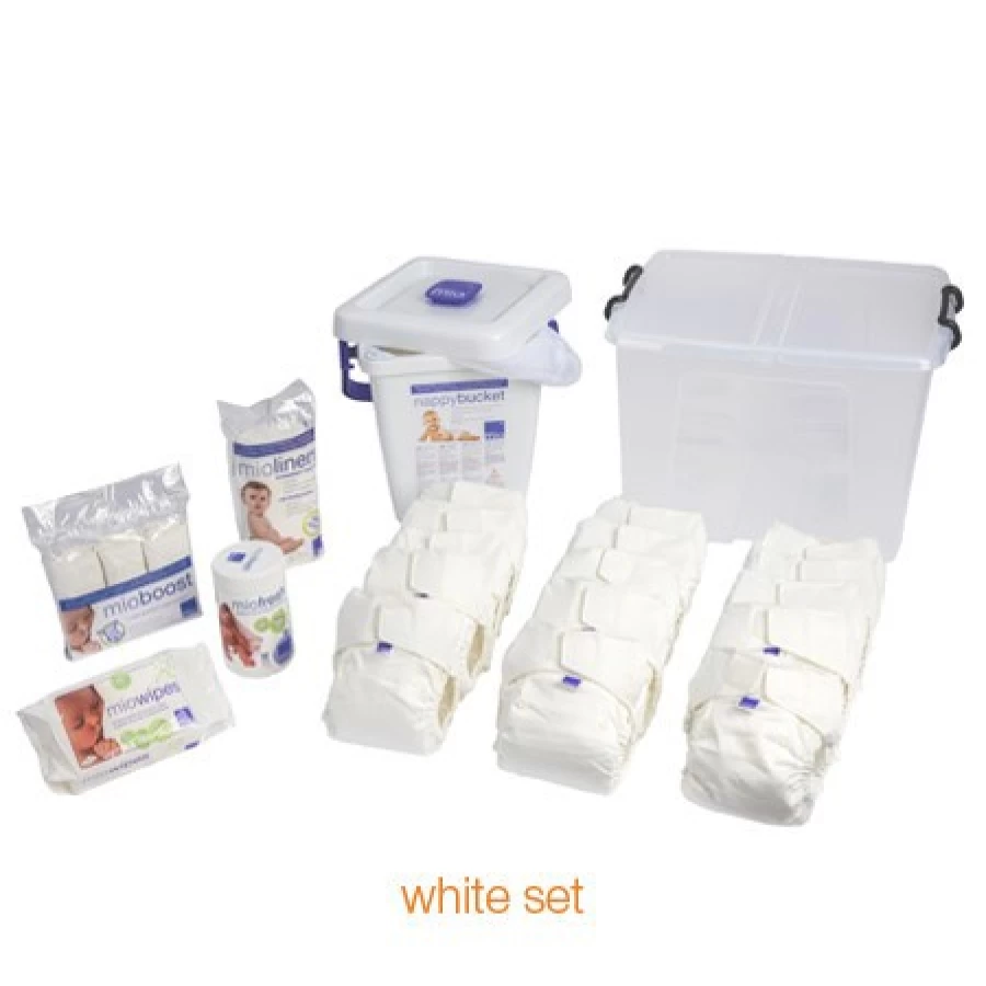 Online Bambino Mio Solo Premium Nappy Set White