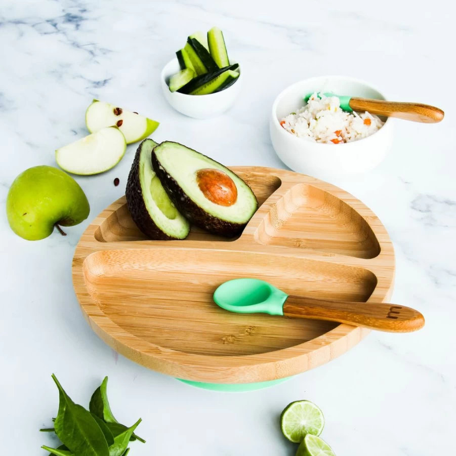 New Munch Eco Hero Bamboo Baby Plate