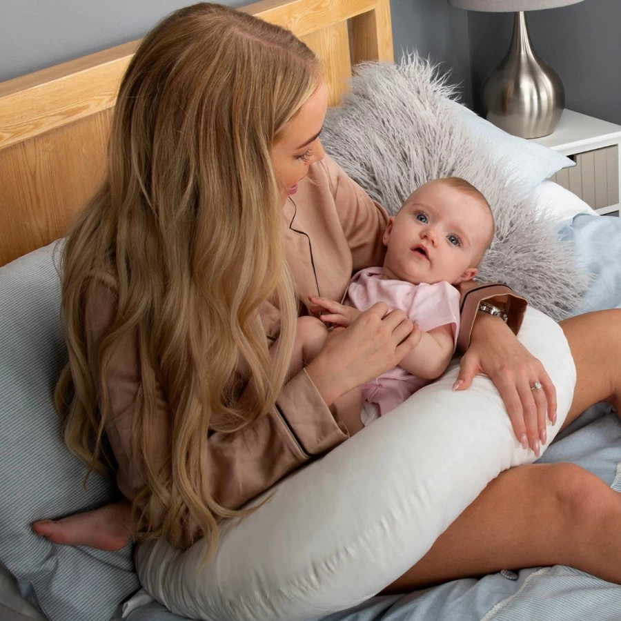 New Cuddle Co Organic Feeding & Infant Support Pillow