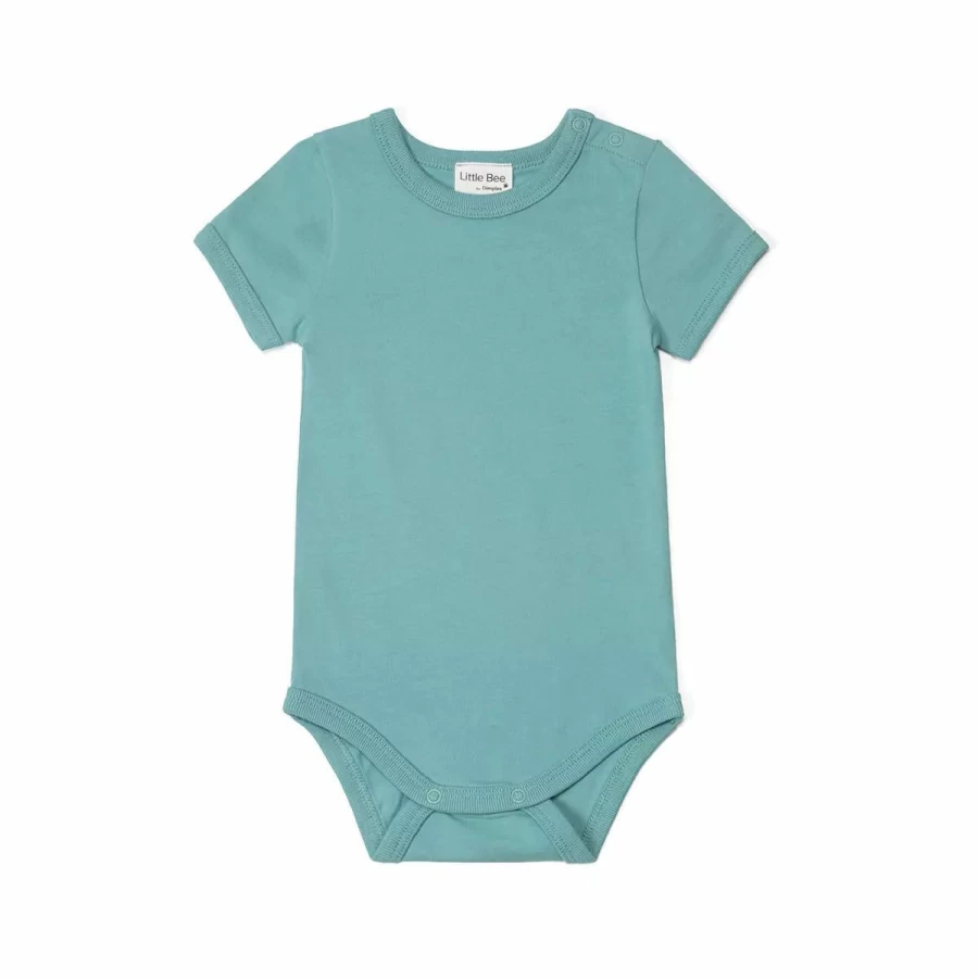 Best Little Bee Cotton Bodysuit Tropical Paradise Green