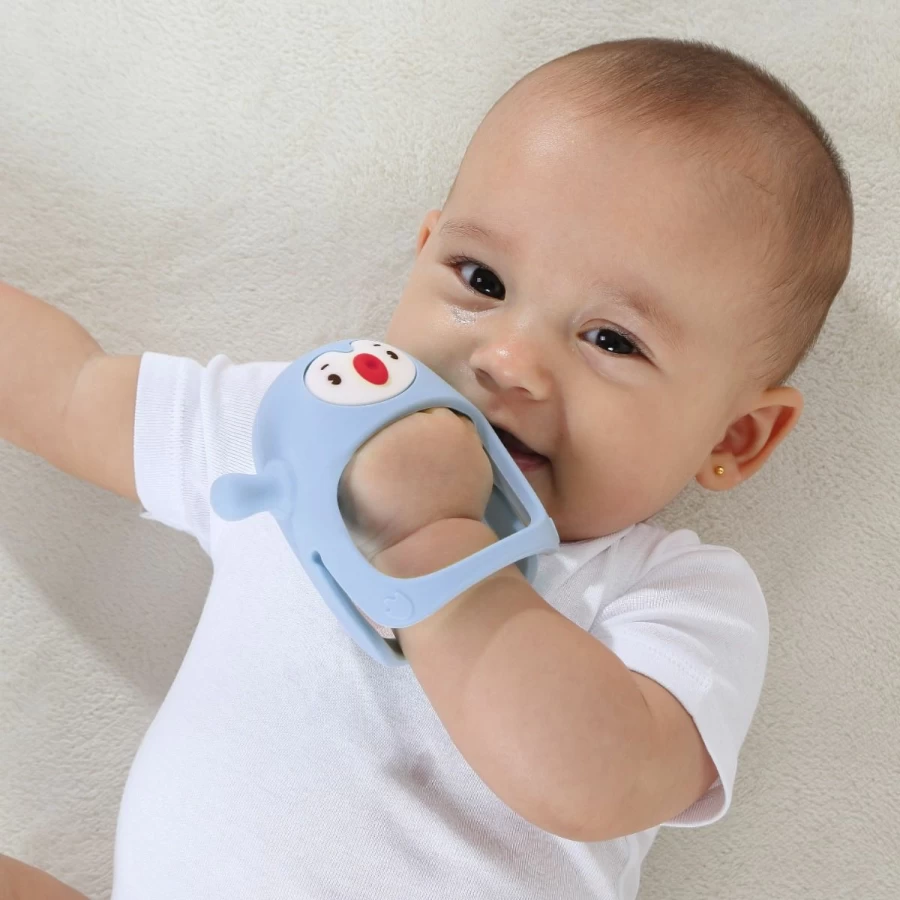 Wholesale Smily Mia Wearable Penguin Soothing Teether
