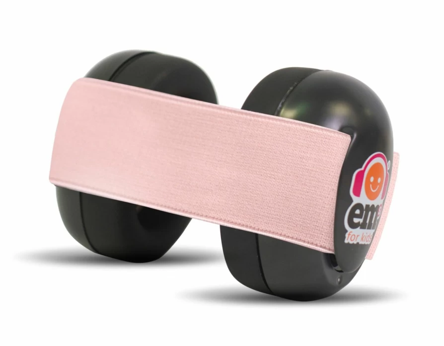 Wholesale Ems For Kids Baby Earmuffs Black With Coral Headband