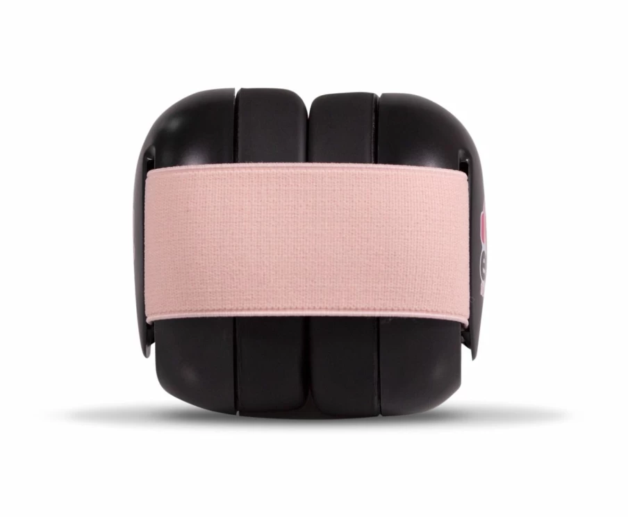 Wholesale Ems For Kids Baby Earmuffs Black With Coral Headband