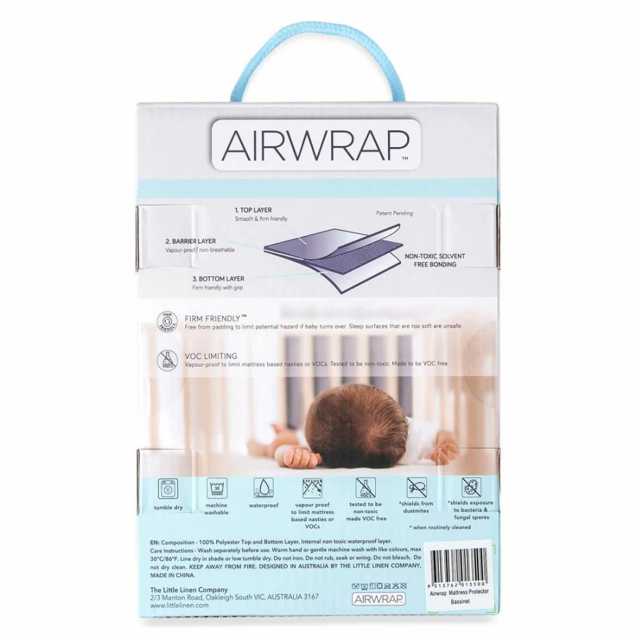 Clearance Airwrap Cot Mattress Protector 132 X 70 X 20Cm