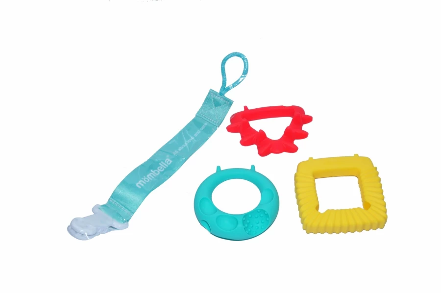 Clearance Mombella Geometry Animal Teethers 3Pk