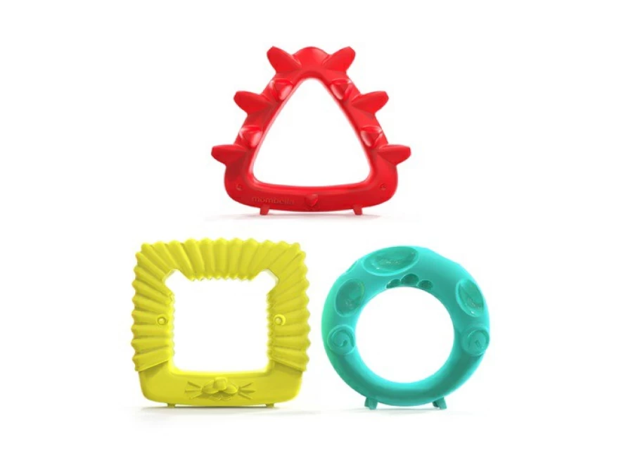 Clearance Mombella Geometry Animal Teethers 3Pk
