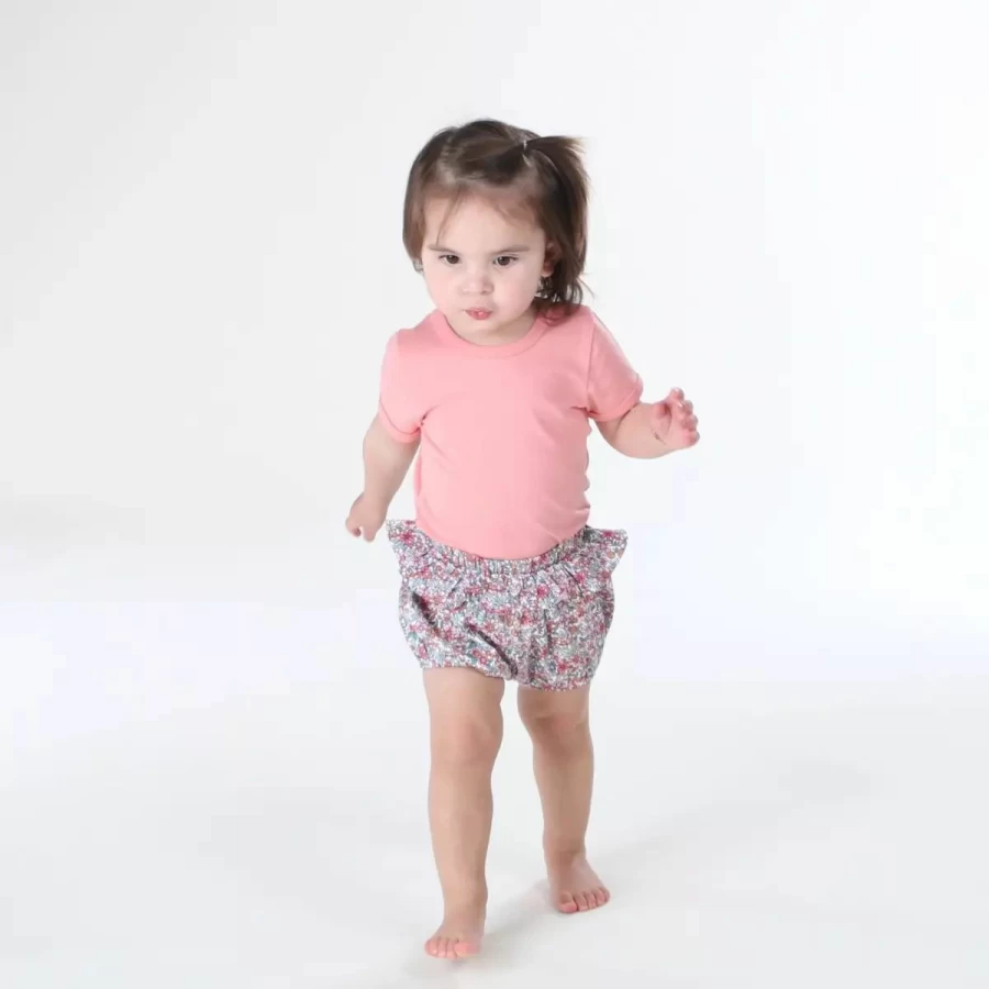 Hot Little Bee Cotton Bodysuit Tropical Paradise Pink