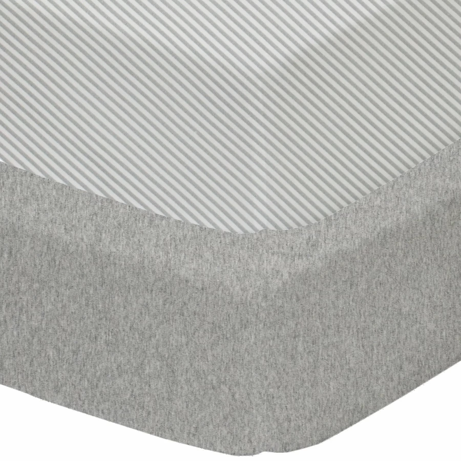 Hot Living Textiles Jersey Cot Fitted Sheets 2Pk Grey