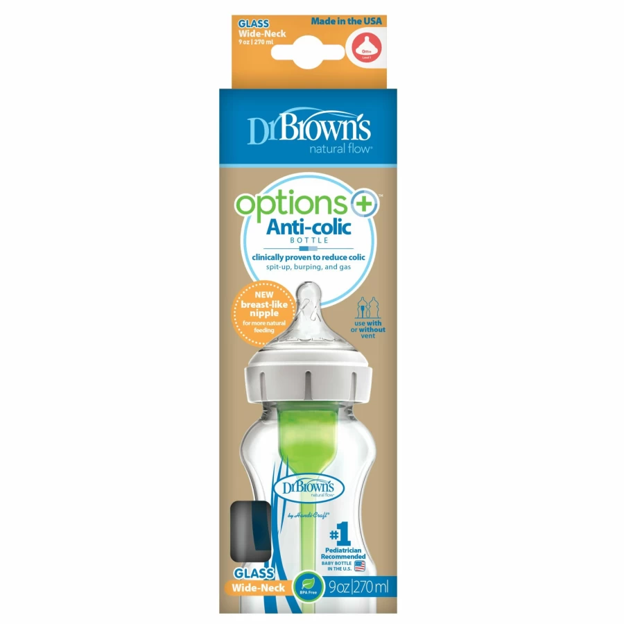 Clearance Dr Browns 270Ml Wide Neck Glass Feeding Bottle
