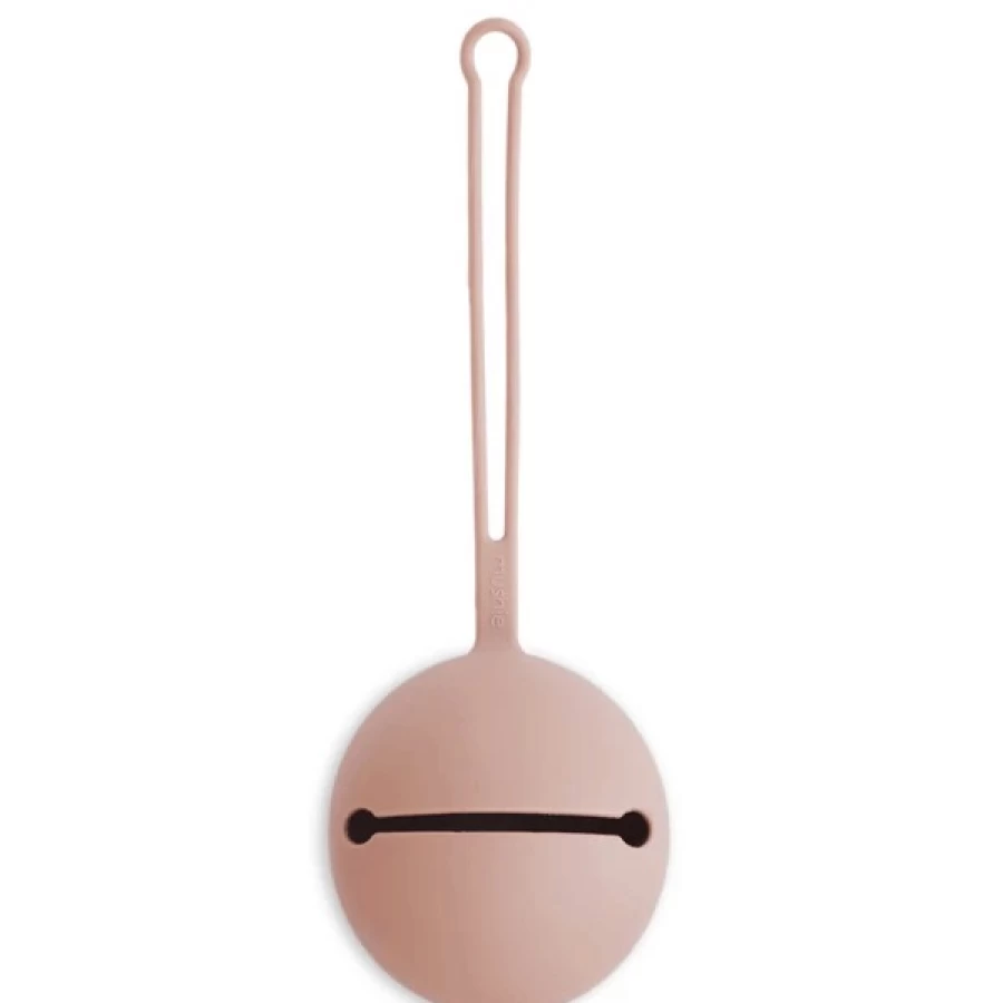 Clearance Mushie Silicone Pacifier Case Blush