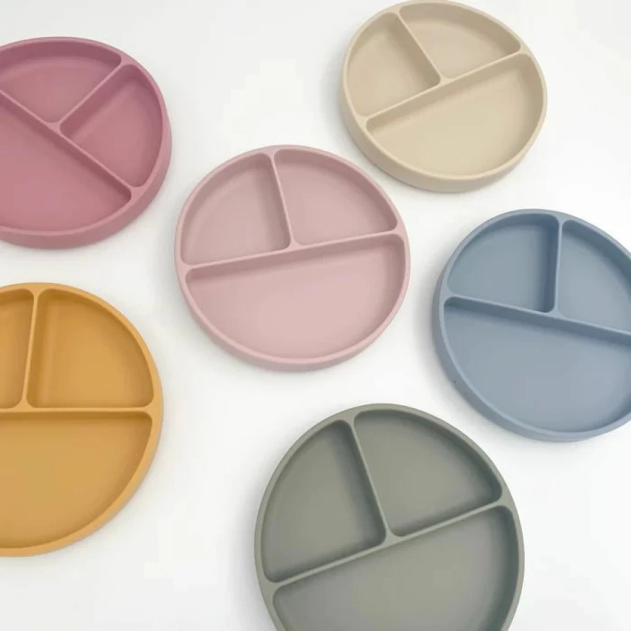 Clearance Petite Eats Silicone Suction Divided Plate