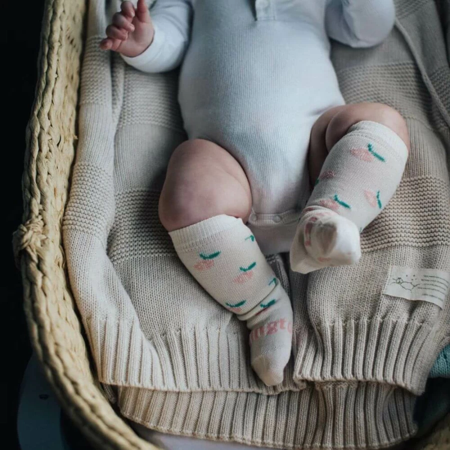 Wholesale Lamington Baby Merino Wool Knee High Socks Rosie