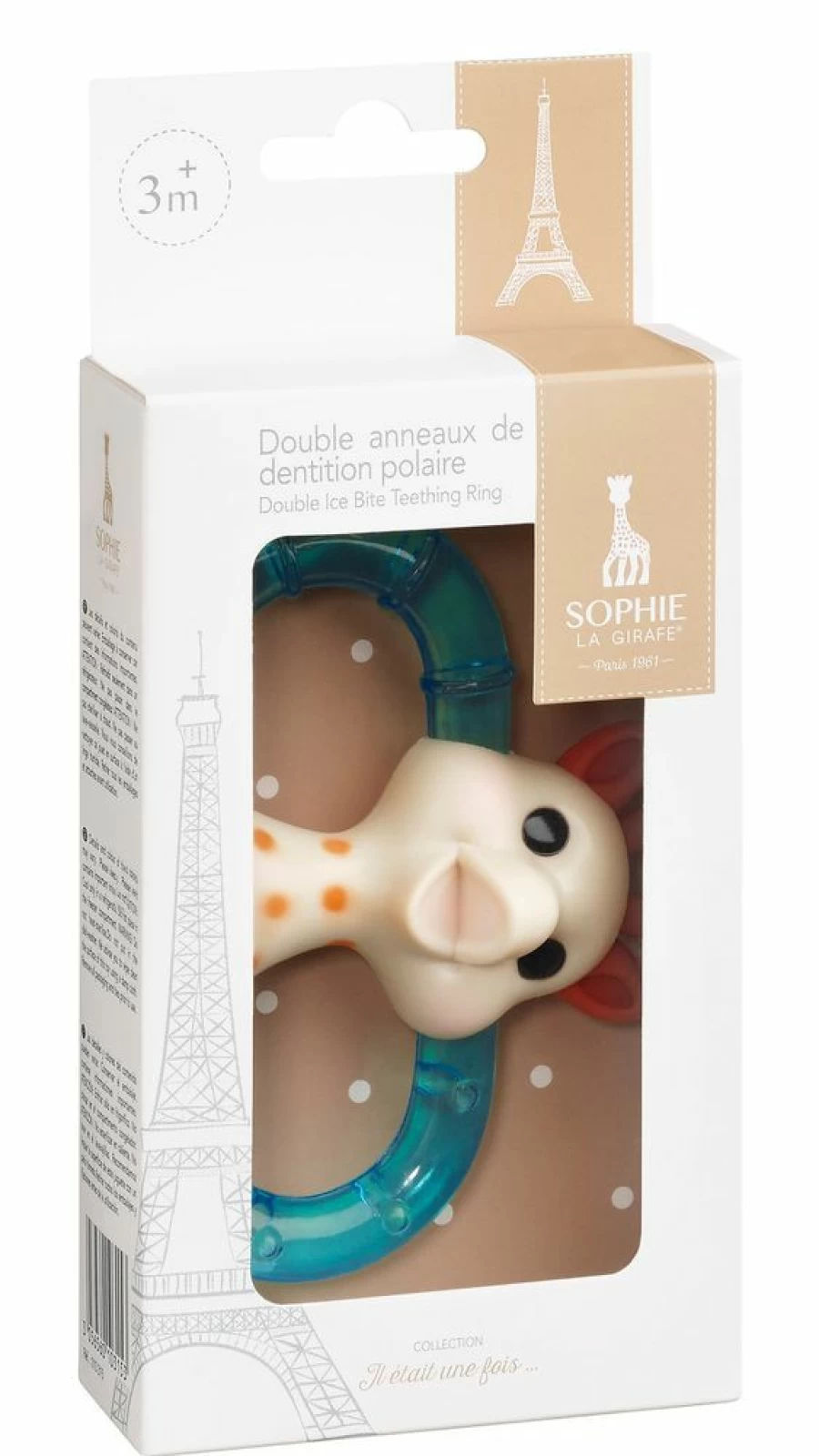 New Sophie La Girafe Double Ice Bite Teething Ring