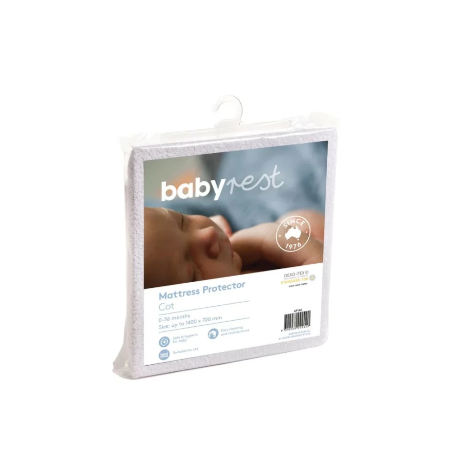 Best Babyrest Waterproof Mattress Protector Euro Cot Up To 140 X 70 Cm