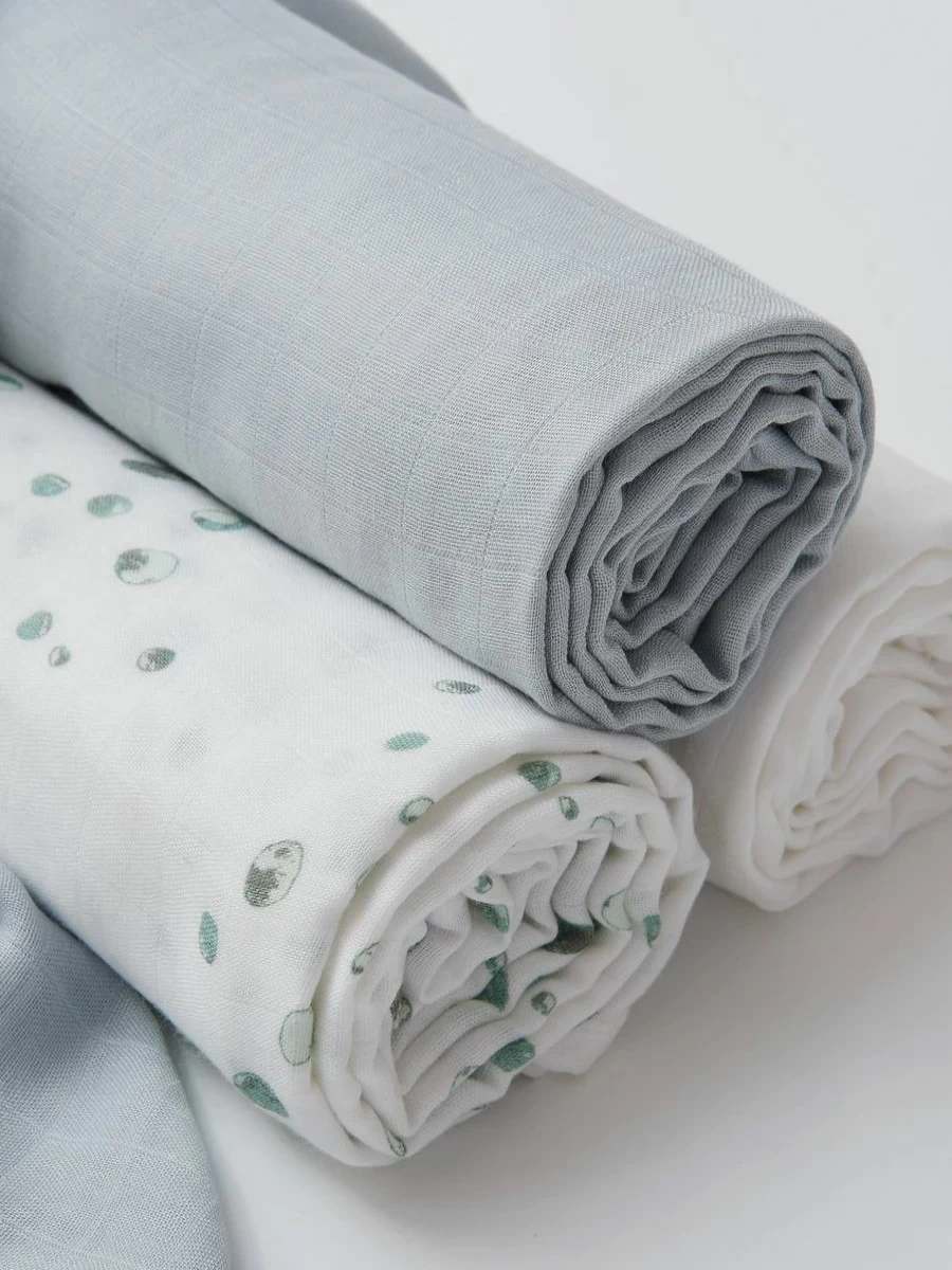 Online Little Bamboo Muslin Wraps 3Pk Whisper