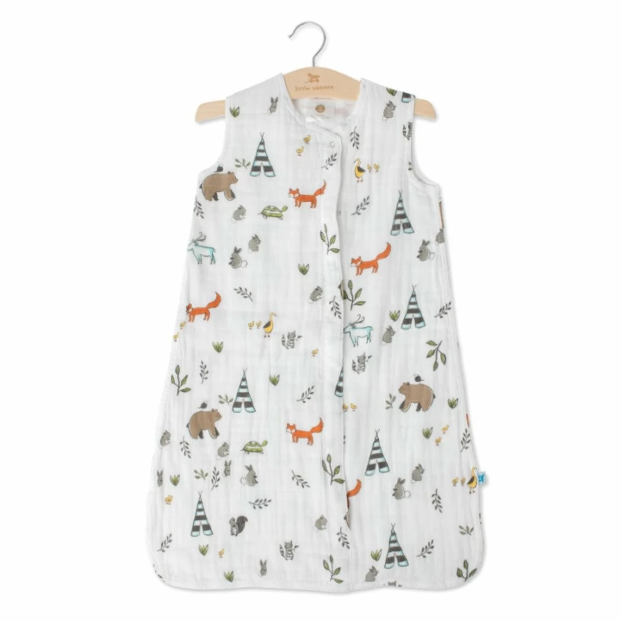 Wholesale Little Unicorn Cotton Muslin Sleeping Bag Forest Friends