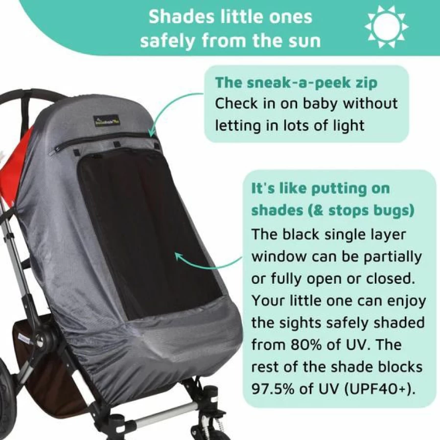 Hot Snoozeshade Plus Deluxe Blackout Buggy Shade Cover