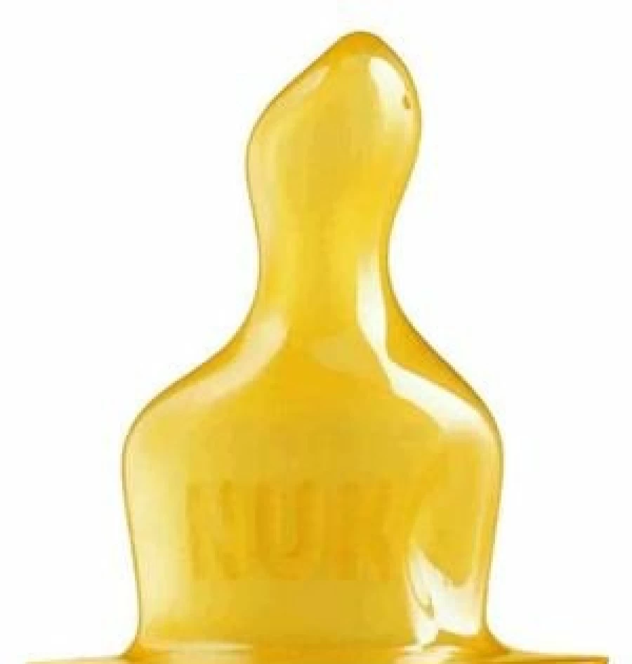 Clearance Nuk Latex Teats, Size 1, 0-6Mths, Medium Hole, 2 Pk