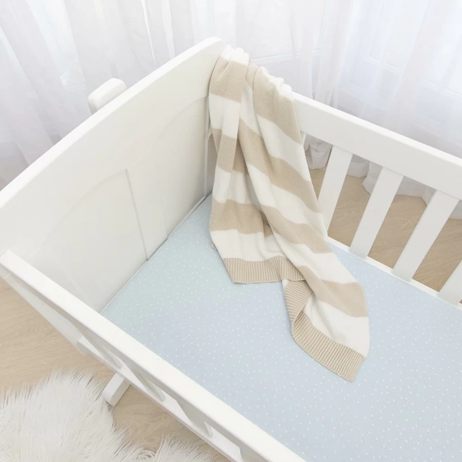 Wholesale Living Textiles Bassinet Fitted Sheets 2Pk Mason