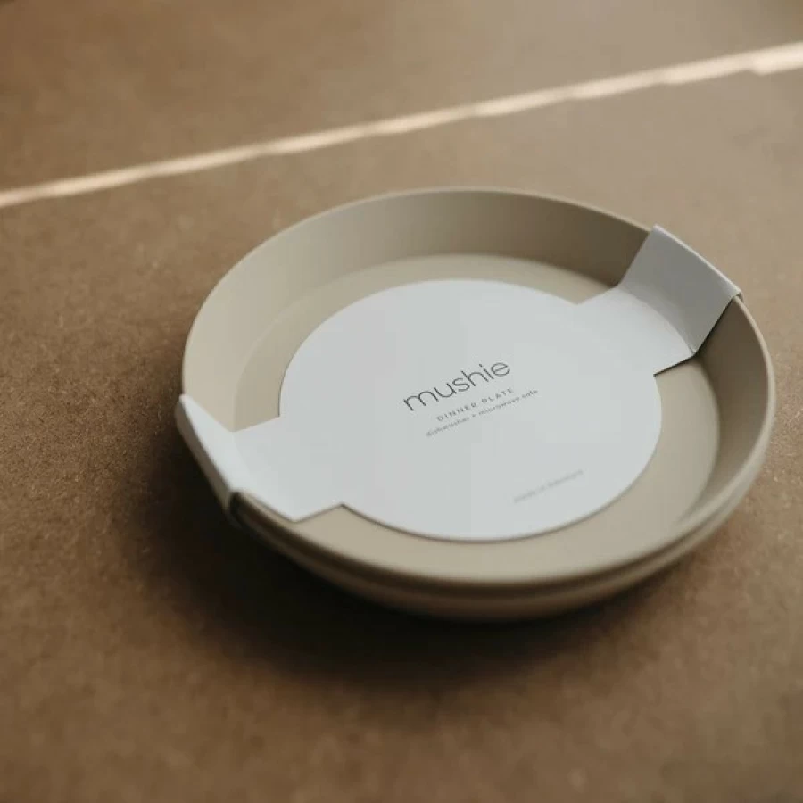 Clearance Mushie Round Dinnerware Plates 2Pk