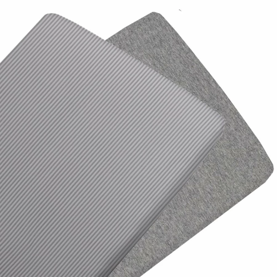 Online Living Textiles Jersey Bassinet Fitted Sheet 2Pk Grey