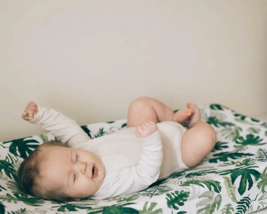 Online Little Unicorn Muslin Change Pad Cover