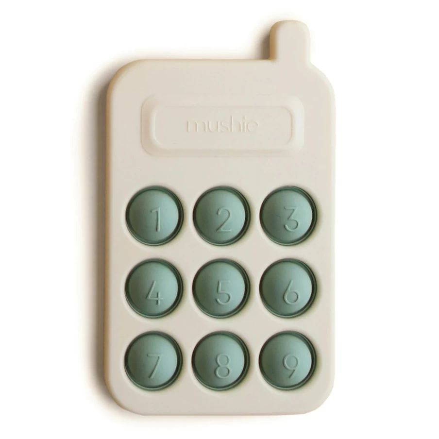 Hot Mushie Phone Press Toy Cambridge Blue