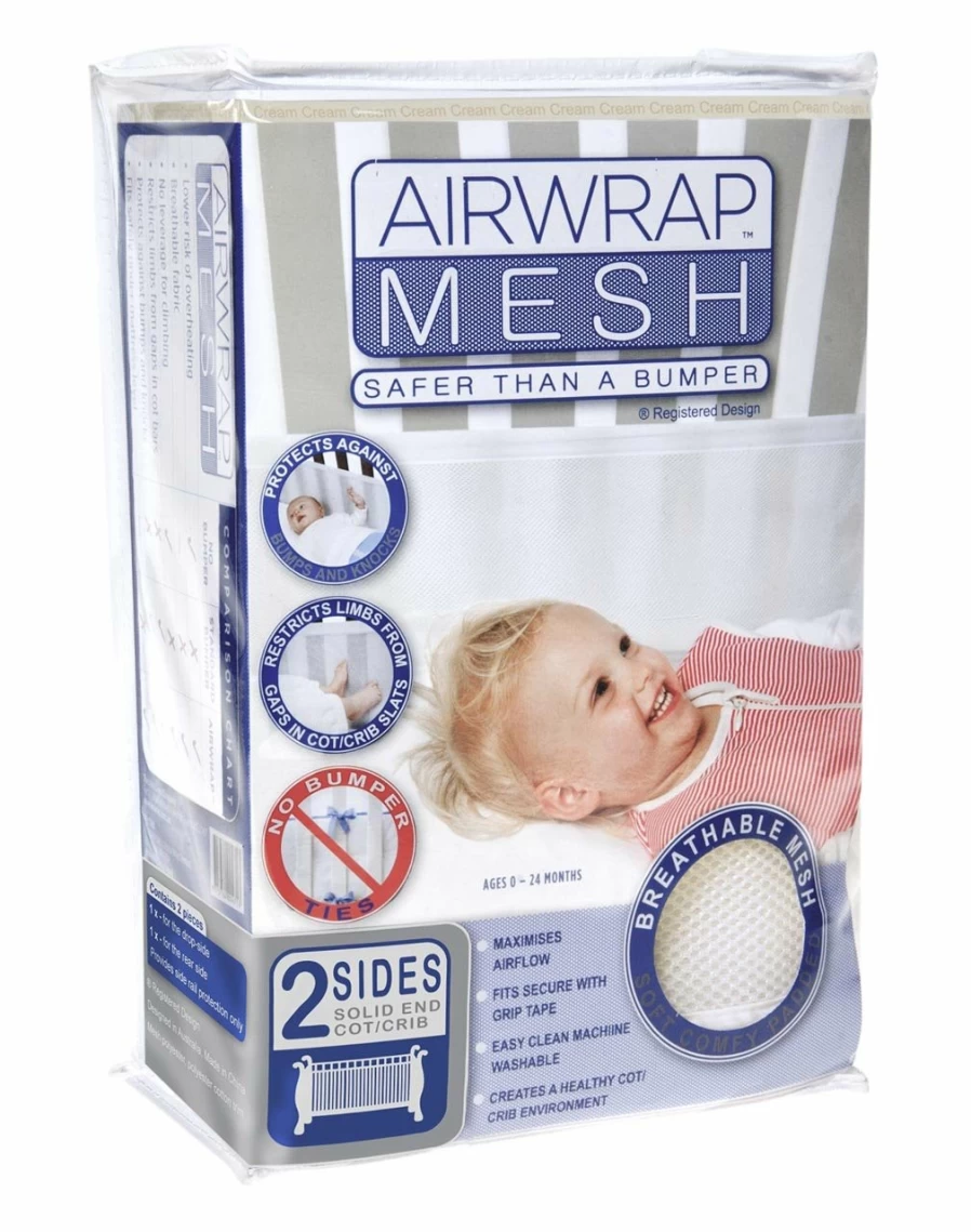 Hot Airwrap 2 Sided Mesh Cot Bumper