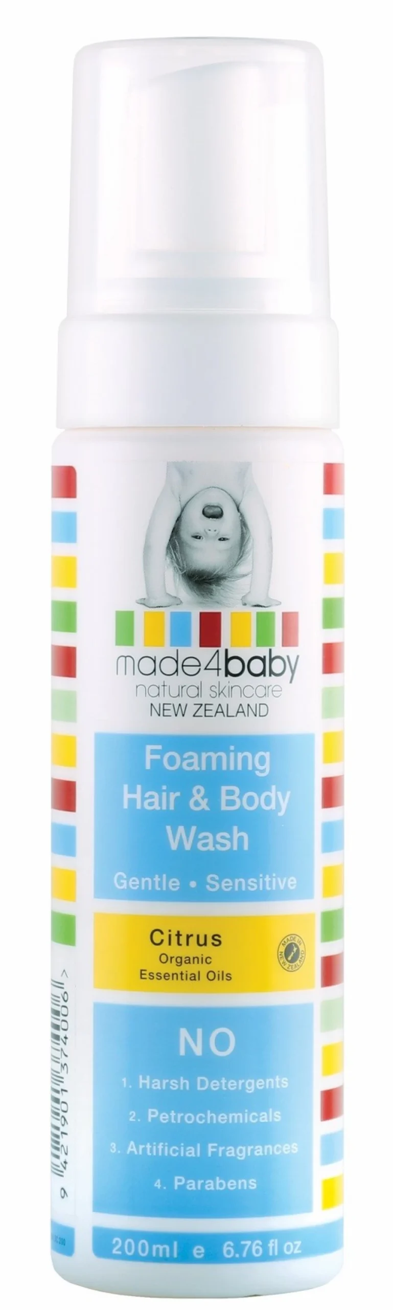 Best Made4Baby Organic Citrus Hair & Body Wash 200Ml