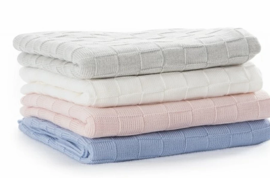 Best Dimples Basket Weave Merino Blanket