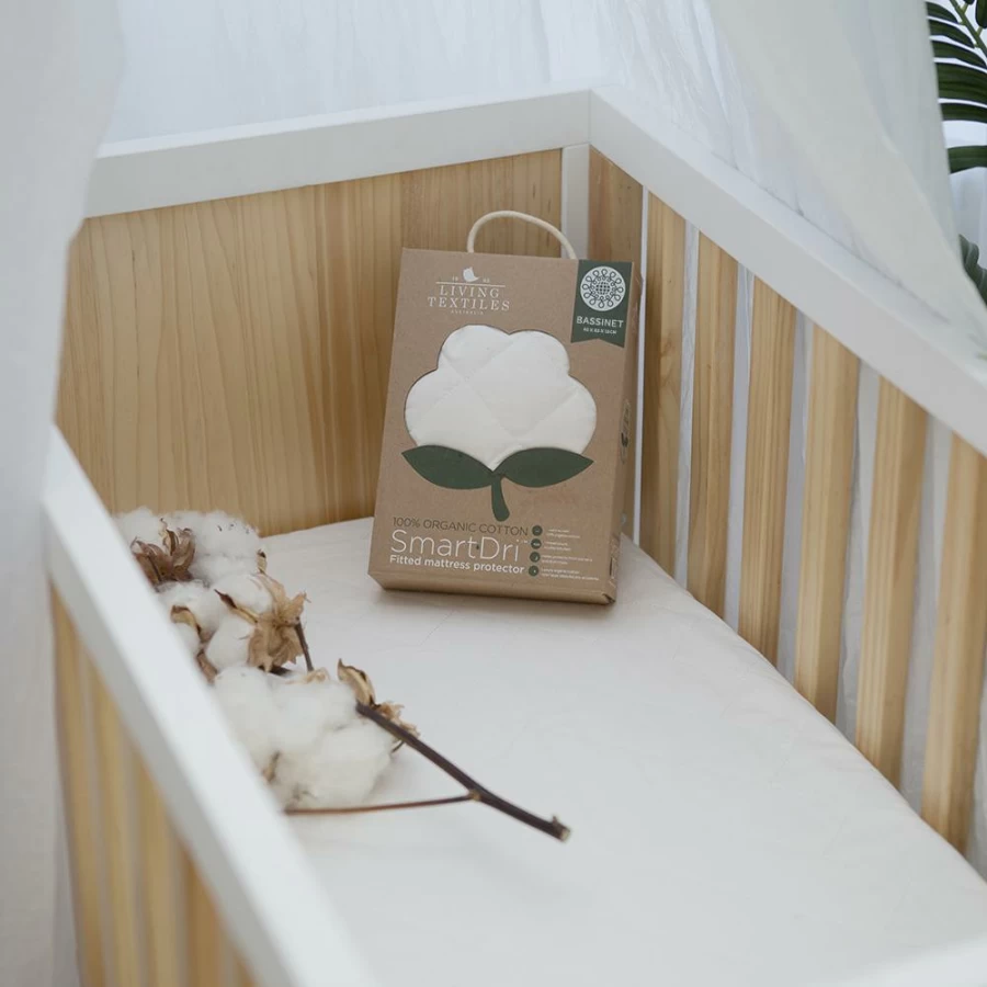 New Living Textiles Organic Smart Dri Bassinet Mattress Protector