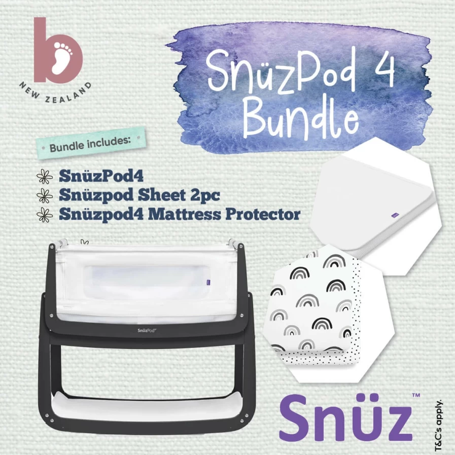 Hot Snuzpod4 Bedside Bassinet Bundle