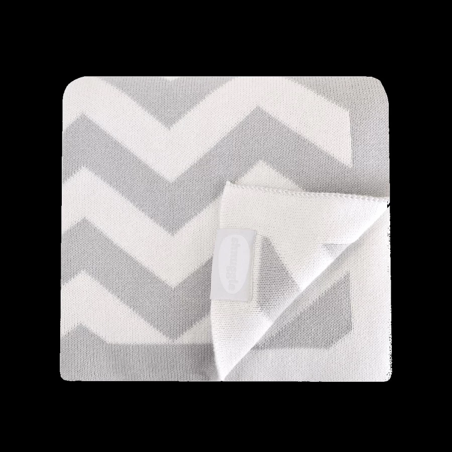 Online Shnuggle Knitted Blanket Chevron