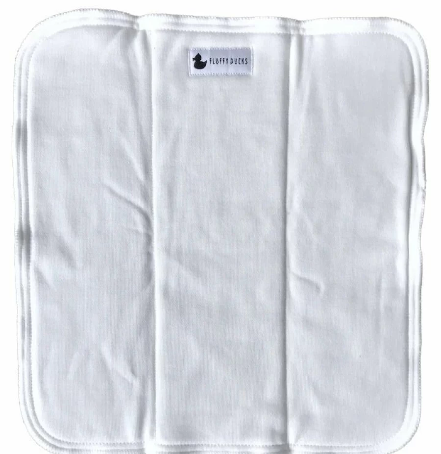 Best Fluffy Ducks Bamboo Cotton Tri-Fold Nappy Insert