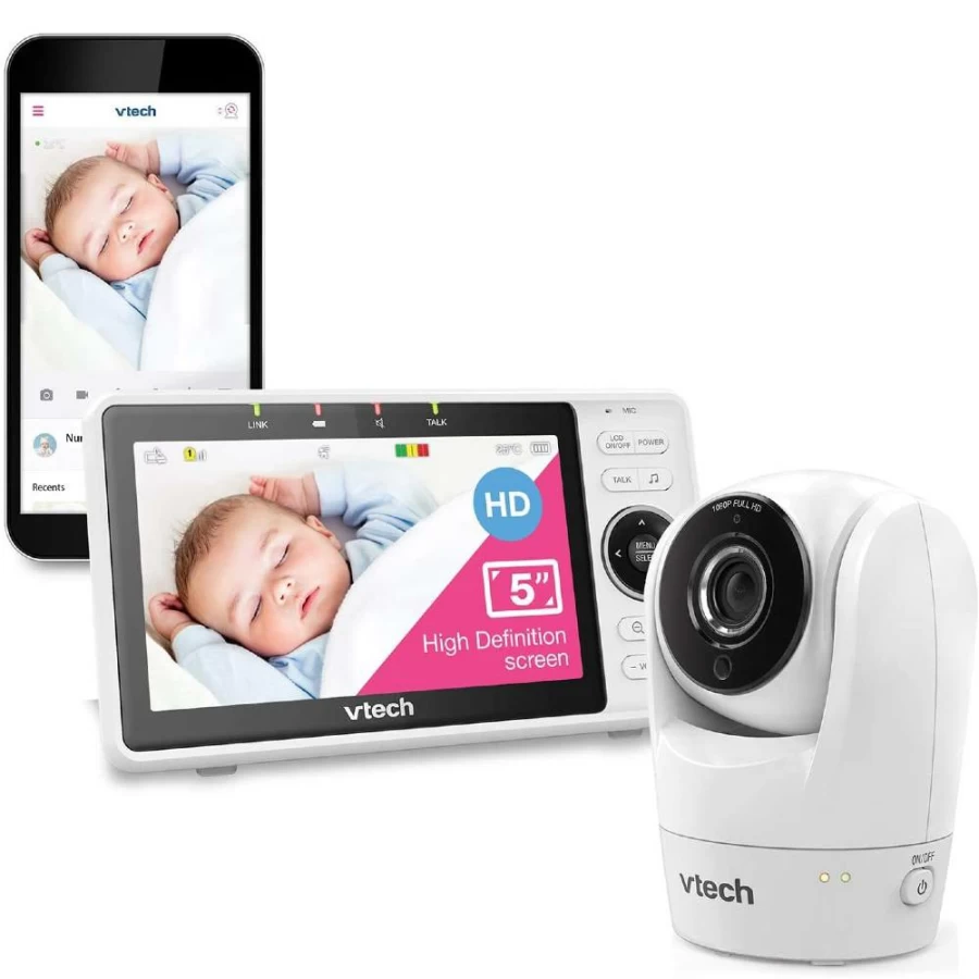 Clearance Vtech Rm901Hd Smart Wifi Pan & Tilt Video Monitor With Remote Access