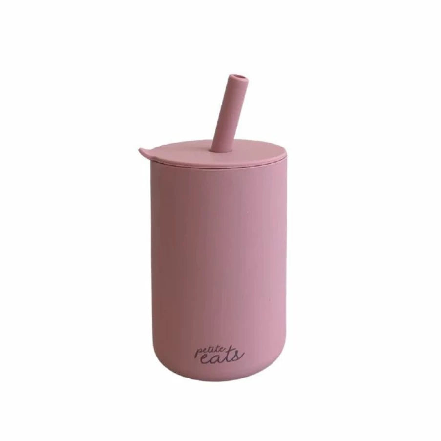 Hot Petite Eats Silicone Mini Smoothie Cup With Straw