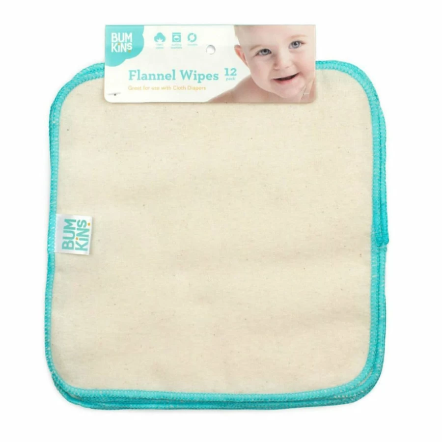 Online Bumkins Reusable Baby Wipes 12Pk