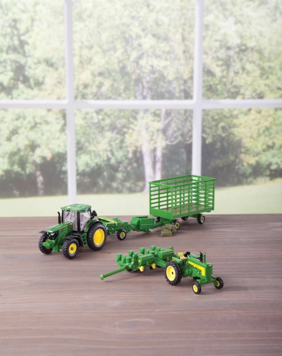 New John Deere Tractor With Square Bailer