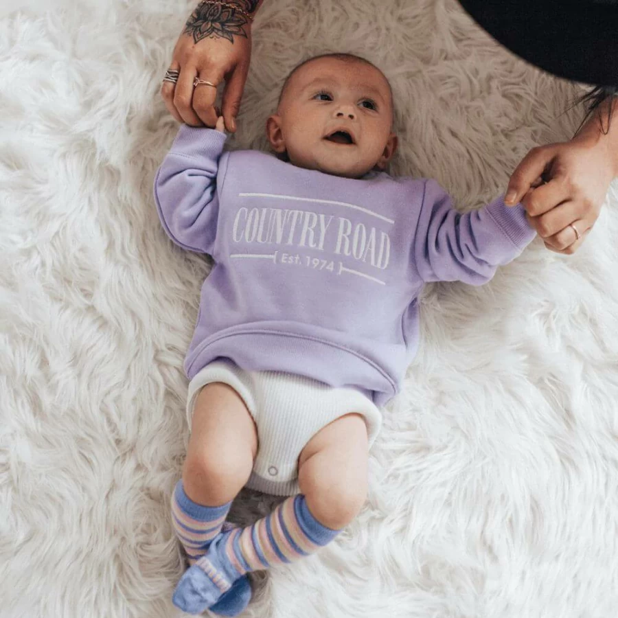 New Lamington Baby Merino Wool Knee High Socks Maypole