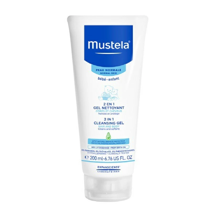 Best Mustela 2 In 1 Cleansing Gel Tube 200Ml