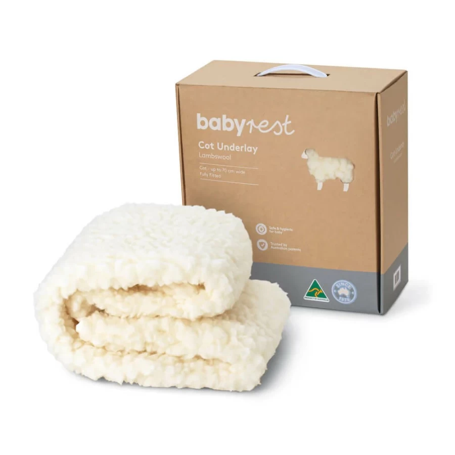 Best Babyrest Lambswool Cot Underlay