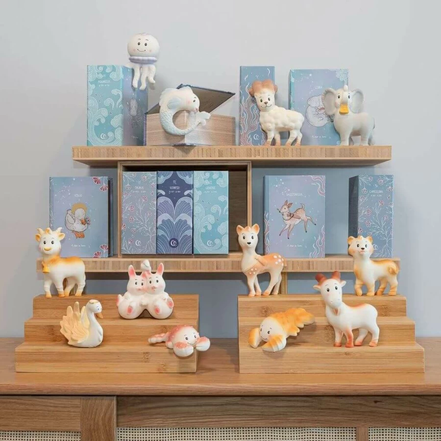Wholesale Chabil Signs Of The Zodiac Teether & Bath Toy Gift Box
