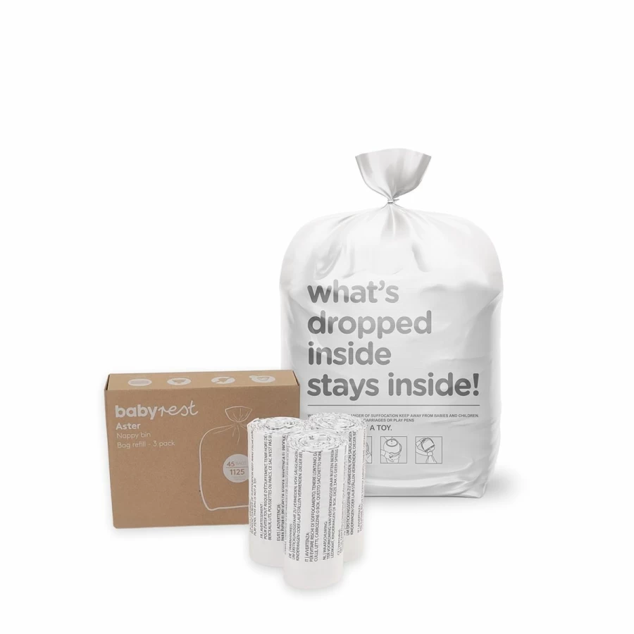 Clearance Babyrest Aster Nappy Bin Refill 3Pk