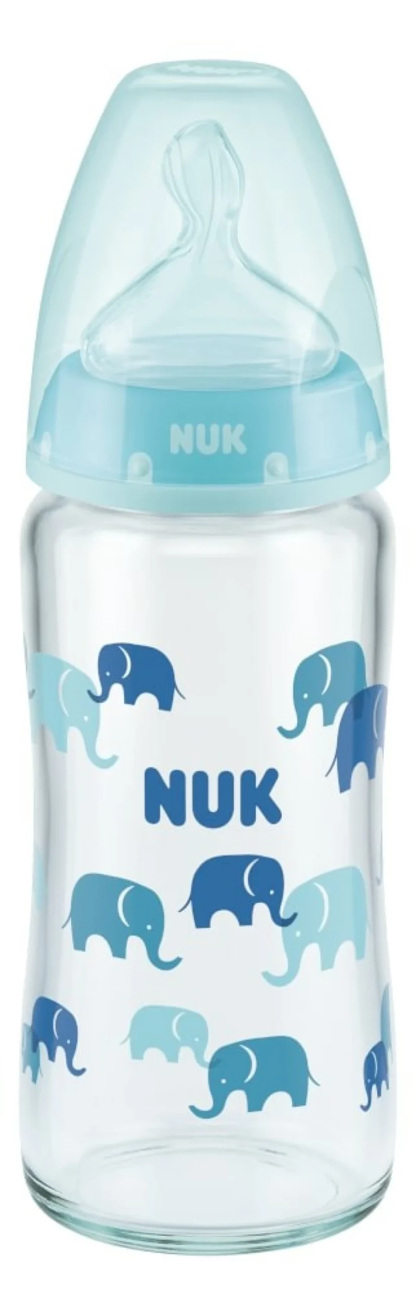 Clearance Nuk First Choice Glass Bottle, 240 Ml, Silicone Teat, 0-6Mths