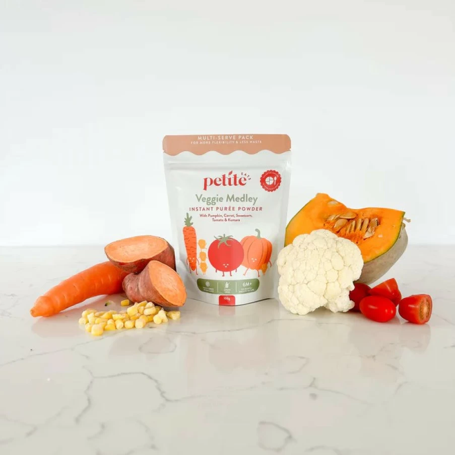 Clearance Petite Eats Veggie Medley Instant Puree Powder 100G 5 Servings